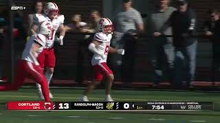 Cortland HUGE Punt Return TD vs RandolphMacon [upl. by Nidroj]