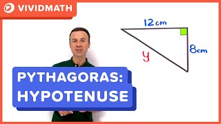 Pythagoras Theorem  Find Hypotenuse  VividMathcom [upl. by Siramaj]