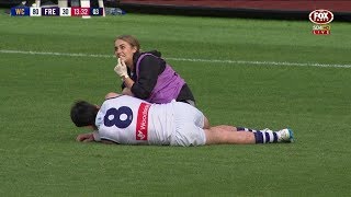 Gaff strikes Brayshaw  Round 20 [upl. by Ameer]