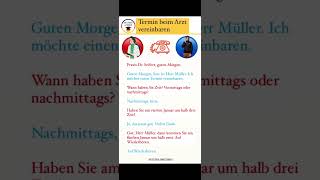 🇩🇪Einen Termin vereinbaren🇩🇪 deutsch deutschkurs [upl. by Matusow]