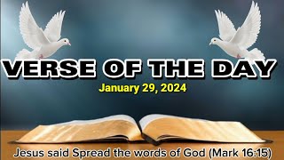 VERSE OF THE DAY JANUARY 29 2024 [upl. by Zacherie867]