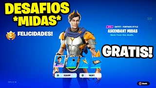 GUÍA COMPLETA Como CONSEGUIR TODAS las RECOMPENSAS de MIDAS en FORTNITE 🎁 MISIONES de MIDAS 🔥 [upl. by Chow]