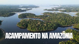 Acampamento em uma ilha na maior floresta tropical do mundo a Amazônia trilha e aventura Amazônia [upl. by Nikki]