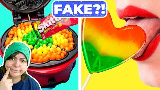 I Actually Try Candy in a Waffle Maker Debunking 5Minute Crafts Food Hacks [upl. by Akemeuwkuhc]