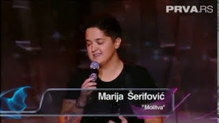 Marija Serifovic  Molitva  Prvi Glas Srbije  Tv Prva [upl. by Enimaj854]