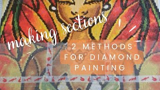 How To Section Your Diamond Painting Canvas with Washi TapeRelease Papers [upl. by Terrilyn]