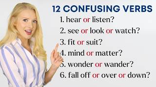 12 Confusing English Verbs [upl. by Mastat]