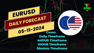 LIVE TRADING ALERT EURUSD Today Analysis in Hindi  05112024 [upl. by Cooperman759]