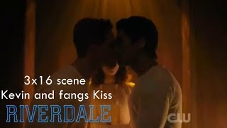 Riverdale 3x16 Kevin and Fangs kiss [upl. by Chlori]