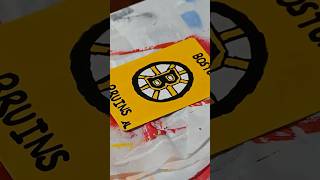 Painting the PERFECT Boston Bruins Logo shorts nhl art painting [upl. by Ellswerth]