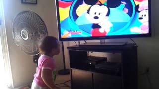 Kaui and her Hotdog dance Mickey Mouse Clubhous [upl. by Ttirrem389]