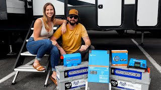 How We Transformed Our RV To Go OFF GRID RV Solar amp Lithium Battery Install  S4EP22 [upl. by Thgiled]