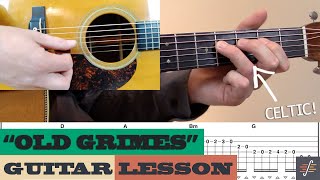 “Old Grimes” – Traditional  BeginnerIntermediate Guitar Lesson with TAB [upl. by Nathanael545]