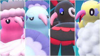 FULL ORICORIO FORMS TEAM Shiny Oricorio Baile Sensu Pau PomPom Dancer Ability Scarlet Violet [upl. by Britteny]