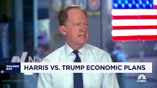 Former Sen Pat Toomey on 2024 race Neither Trump or Harris will be my choice for president [upl. by Leiria]