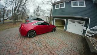 2012 CTS V Coupe cold start with muffler delete [upl. by Ecirpak993]