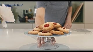 Frambozenjamkoekjes met kokos [upl. by Ulick]