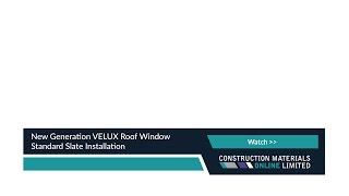 New Generation VELUX Roof Window Standard Slate Installation [upl. by Gilbert225]