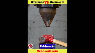 Ind 🇮🇳 vs Pak🇵🇰😡 Hammer ⚒️ vs hydraulic press 🤯shorts whatif uniqueexperiment मजेदार [upl. by Cobby]