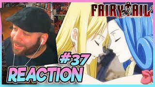 Fairy Tail Episode 37 REACTION quotArmor Of The Heartquot [upl. by Ternan]