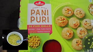 Haldiram Pani puri review  quick pani puri recipe  So Saute [upl. by Arst]