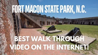 Walk Through Fort Macon State Park North Carolina [upl. by Lingwood331]