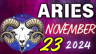 ARIES ♈ DANGER 🔴SOMETHING SERIOUS IS HAPPENING❌ Horoscope for today NOVEMBER 23 2024 🔮 horoscope [upl. by Files498]