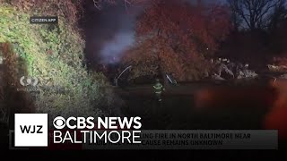 Fire crews battle fire in North Baltimore near Druid Hill Park and more top stories [upl. by Kire809]