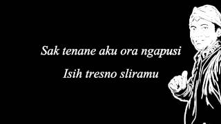 Didi kempot Sewu Kuto Lyric [upl. by Ramedlav]