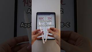 Apple Pencil 2 Generation amp Apple Pencil USBC im Vergleich apple applepencil ipad [upl. by Aroved]