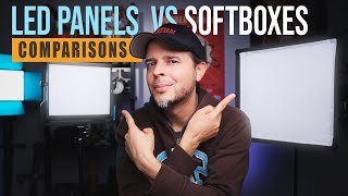 LED Panels Vs Softboxes Light Modifiers Compared Does size Really matters [upl. by Edge]