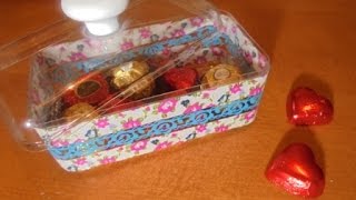 Tutorial decoração de caixa de ferrero rocher [upl. by Bennion]