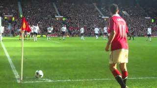 Ryan Giggs takes a corner V Bolton [upl. by Enirac]