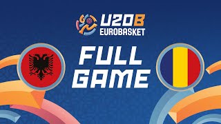 Class Games 915  Albania v Romania  Full Basketball Game  FIBA U20 Womens EuroBasket 2024 Div B [upl. by Ahsaeym]