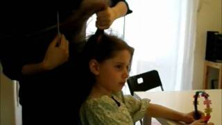 How I put my childs hair into a bun [upl. by Carolyne]