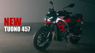 2025 APRILIA TUONO 457 REVEALED  New 400cc Streetfighter Bike [upl. by Senalda155]