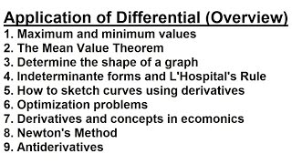 Calculus  Application of Differentiation 1 of 60 MaxMin Values Introduction [upl. by Nyrahs]