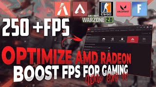 Best AMD Radeon Settings for Gaming  Ultimate FPS Boost amp Performance Optimization Guide LowEnd PC [upl. by Ellicul]