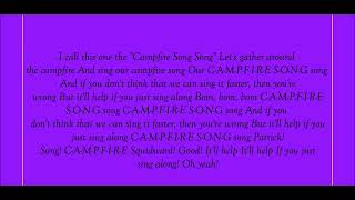 Campfire Song Song  Spongebob Squarepants KARAOKE [upl. by Waxman]