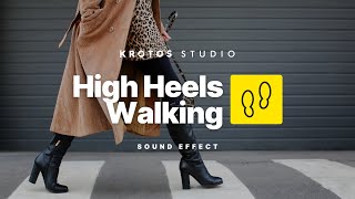 High Heels Sound Effect  100 Royalty Free  No Copyright [upl. by Arnoldo254]