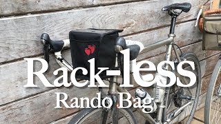 A Rackless Randonneur Bag  For the Ultra Light Brevet Bike [upl. by Nnahs]