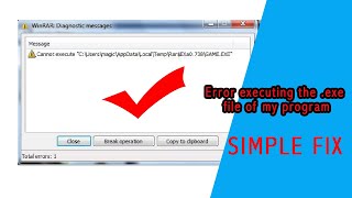 Fix Cannot Execute any Program of Windows [upl. by Nitsir]