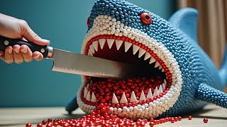 1000 Best of Magnetic Balls Food Compilation IRL  Hunting Shark  Stop Motion Cooking [upl. by Trebo]