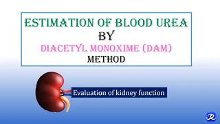 Estimation of Blood Urea with Clinical Case Scenario and Demonstration  NJOY Biochemistry [upl. by Odnama]