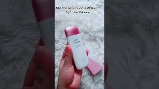 Missha All Around Safe Block Soft Finish Sun Milk SPF50 [upl. by Aihseya]