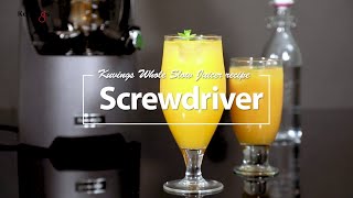 Screwdriver Cocktail Recipe  Kuvings Cold Press Juicer EVO820 [upl. by Clayson]