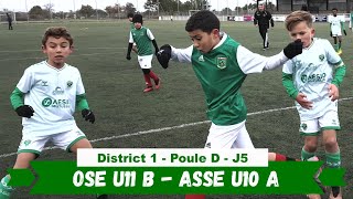 20231125  OSE U11 B  ASSE U10 A match District 1 poule D [upl. by Einahpet]