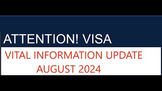 VITAL INFORMATION UPDATE AUGUST 2024 [upl. by Dagley]