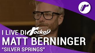 Matt Berninger  quotSilver springsquot Live in studio for Rockol [upl. by Nadnal]