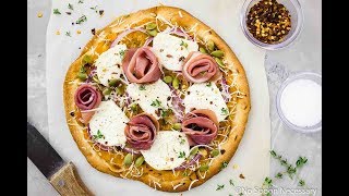 Butternut Squash Flatbread Pizza  No Spoon Necessary [upl. by Karlise]